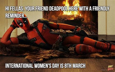 deadpool international women's day scene